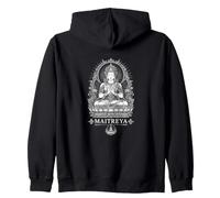 Bouddha Maitreya Lotus Bouddhiste Méditation Sagesse Sweat à Capuche