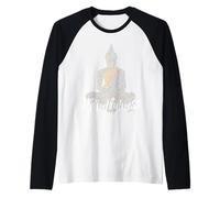 Bouddha Matrice Art Zen Pleine Conscience Amour Bonheur Méditation Manche Raglan