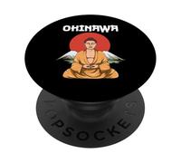 Bouddha Méditation Japon Okinawa PopSockets PopGrip Adhésif