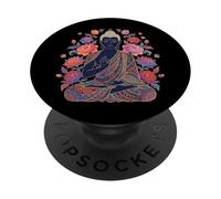 Bouddha Méditation Méditer Bouddhiste Yoga PopSockets PopGrip Adhésif