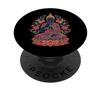 Bouddha Méditation Méditer Bouddhiste Yoga PopSockets PopGrip Adhésif