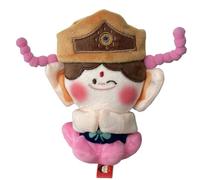 Bouddha Porte-clés en peluche - Accessoire mignon pour poupée portable, pendentif décoratif doux pour sac, jouet de voyage compact de 6 pouces | sac à dos sac de voiture ornement cadeau Med