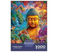 Bouddha Puzzle 1000 Piece pour Adultes, Puzzle Difficile Jeu D'adresse pour Toute La Famille 52x38cm/1000pcs