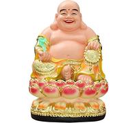 Bouddha Rieur Richesse Cadeau Porte-Bonheur Statue décorative décoration Maitreya bénédiction sécurité Richesse Cadeau Ornements Voiture Bureau Maison 1222