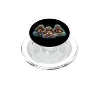 Bouddha See Le Hear Speak No Le Evil PopSockets PopGrip pour MagSafe