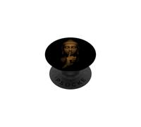 Bouddha Silence Gesture Shh PopSockets PopGrip Adhésif