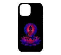 Bouddha Spirituel Fleur de Lotus Mindfulness Vitrail Art Coque pour iPhone 12 Pro Max