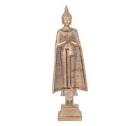 BOUDDHA statue debout les mains jointes hauteur 43cm couleur Beige Doré
