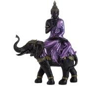 BOUDDHA THAI A DOS D ELEPHANT STATUE 38 CMS