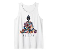 Bouddha Zen AF Bouddhisme Drôle Yoga Yogi Bouddhiste Débardeur