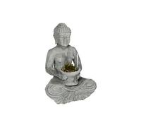 AC-Déco Photophore Bouddha Zen 42 cm Gris G