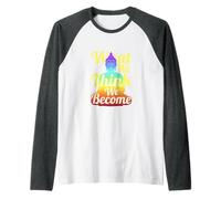 Bouddha Zen Pleine Conscience Ce Que Nous pensons Devenir Manche Raglan