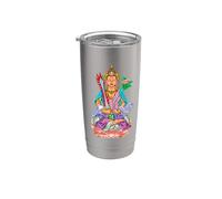 Bouddhisme Dieu Bodhisattva Akasagarbha Gobelet isotherme en acier inoxydable double paroi
