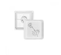 Bouddhisme Lotus Hand Simple Illustration Pattern PBT Keycaps pour Clavier Mécanique Blanc OEM Pas de Marquage R1 multicolore