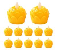 Bouddhiste Bouddhiste Bouddhiste Bougie Bouddhiste sans flamme Bougie chauffe-plat à piles réaliste avec plus de 100 heures d'autonomie, décoration pour les fêtes de famille