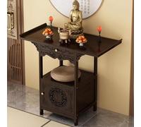Bouddhiste,Table de Sanctuaire,Armoire,Table de Prière de Méditation,Prière Personnels Chinois de Niche de Bouddha,Support en Bois Massif du Jour des Morts(66*40*100cm/25.9*15.7*39.3in)