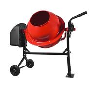 BOUDECH Bétonnière Électrique 70LT - Puissance 275W Tension 220V Capacité 70L - avec Deux Roues et Certification CE