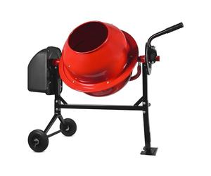 BOUDECH Bétonnière Électrique 70LT - Puissance 275W Tension 220V Capacité 70L - avec Deux Roues et Certification CE