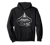 Boudhanath Stupa, Katmandou, Népal Signature Heart Art Sweat à Capuche