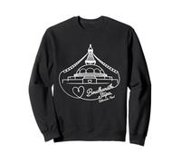 Boudhanath Stupa, Katmandou, Népal Signature Heart Art Sweatshirt