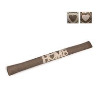 Beautissu Tuuli Bas de Porte 90 cm Poids 1 kg en Coton - comme Boudin de Porte ou Boudin de Fenêtre Contre Le Froid - Coussin de Porte Marron Robuste avec Remplissage et Tenue Ferme