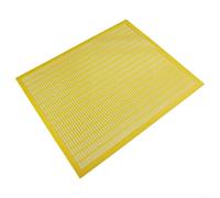 Boudin d'abeille en polypropylène pour apiculture - 50,9 x 41,9 cm - Outil rectangulaire de grille de piégeage, jaune, accessoire de gestion de ruche en une seule pièce
