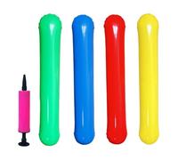 Boudin de Piscine Gonflable - Set de 4 Noodles Aquatiques avec Pompe à Air,Flotteur Gonflable pour Piscine | pour Lac, Plage, Fête, Vacances, W nd, Rivière