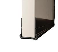 boudin de porte 1-4PCS Self-adhesive Door Bottom Sealing Strip Wind And Proof Weather With Soundproofing Felt PVC Flexible(Black,3PCS)