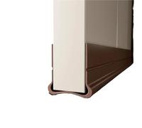 boudin de porte 1-4PCS Self-adhesive Door Bottom Sealing Strip Wind And Proof Weather With Soundproofing Felt PVC Flexible(Brown,3PCS)