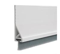 Boudin de porte 100 cm avec joint à brosse intégré pour régulation de la température et amortissement du bruit sur les portes résidentielles (blanc)