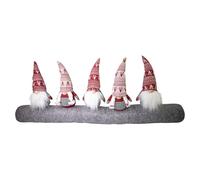 Boudin de porte avec 5 lutins - 90 cm de long, en feutre, joint de porte pour portes standard, design de Noël, boudin de porte pour porte d'entrée, lutin de 25 cm de haut, décoration et protection