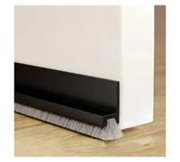 Boudin De Porte Bande d'étanchéité for porte à brosse, bloqueur de bruit(Black,3.0M(3Strips))