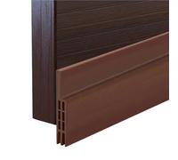 boudin de porte Door Draft Stopper: Insulating Sweep, 39.5 Inch Long, White, Black, And Deep Brown Colors, Plastic Material(Brown)