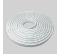 Boudin de porte en polypropylène brossé 5 m pour portes d'armoire, bloque efficacement le bruit et la poussière (9 x 5 mm, blanc)