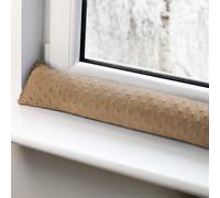 Boudin de Porte Isolant Froid 200 cm - Bas de Porte et fenêtre Coupe-Vent décoratif Idéal pour entrée Maison fenêtres et Coussin pour Chambre Enfant Minky Beige