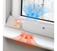 Boudin de Porte Isolant Froid 90 cm - Bas de Porte et fenêtre Coupe-Vent décoratif Idéal pour entrée Maison fenêtres et Coussin pour Chambre Enfant Coton Oeko-tex Lapin