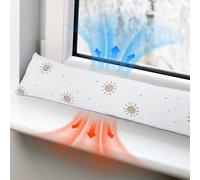 Boudin de Porte Isolant Froid 90 cm - Bas de Porte et fenêtre Coupe-Vent décoratif Idéal pour entrée Maison fenêtres et Coussin pour Chambre Enfant Coton Oeko-tex Soleil