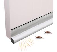 Boudin De Porte Isolant Froid,Boudin Porte,Un Côté Avec Joint Autocollant,Protection Contre Les Courants Dair Et Le Bruit,Protection Contre Le Froid,Fermeture (96cmx2,Blanc)