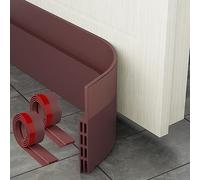 Boudin de Porte Isolant, MARICATO 200 cm X 5 cm Bas de Porte Isolant, Joint de Porte D'entrée Idéal Pour Thermique, Coupe-Vent, Insionorisant et Imperméable (Brun)