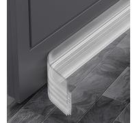 Boudin de Porte Isolant, MARICATO 200 cm X 5 cm Bas de Porte Isolant, Joint de Porte D'entrée Idéal Pour Thermique, Coupe-Vent, Insionorisant et Imperméable (Transparence)