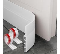Boudin de Porte Isolant, MARICATO 200 cm X 5 cm Bas de Porte Isolant, Joint de Porte D'entrée Idéal Pour Thermique, Coupe-Vent, Insionorisant et Imperméable (Blanc)