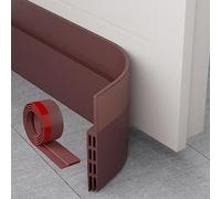 Boudin de Porte Isolant, MARICATO 300 cm X 5 cm Bas de Porte Isolant, Joint de Porte D'entrée Idéal Pour Thermique, Coupe-Vent, Insionorisant et Imperméable (Brun)