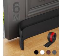 Boudin de Porte Isolant, MARICATO 600 cm X 5 cm Bas de Porte Isolant, Joint de Porte D'entrée Idéal Pour Thermique, Coupe-Vent, Insionorisant et Imperméable (Noir)