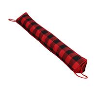 Boudin de Porte lesté, bloqueur de Porte Noël à Double Fonction, Rouge | Protection contre les courants d'air, décoration de Noël festive, polyester flexible, s'adapte à la plupart des portes,