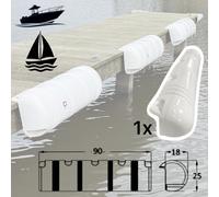 Boudin De Quai Gonflable Long Pour Bords De Bateau Fender Dock Bumper Blanc 90cm