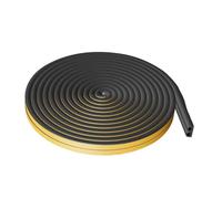 Boudin d'étanchéité en forme de T, Bande de mousse d'insonorisation auto-adhésive, coupe-froid(Black)