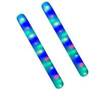 Boudins De Piscine Gonflables pour Les Adultes - Noodles en PVC pour Bassin - Jouet Flottant Géant d'Extérieur avec Lumière Intégrée Multicolore pour Baignade Plage Lac Fête