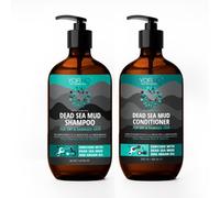 Boue de la Mer Morte Shampooing & Après-Shampooing - Anti-Chute et Anti-Pelliculaire Sans SLS Sans Parabènes
