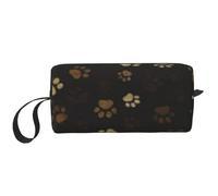 Boue Empreinte de Patte, Trousse de Maquillage Trousse à cosmétiques Trousse de Toilette de Voyage Portable Pochette de Maquillage