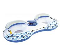 infactory Bouée 2 Personnes avec Dossier & Support pour Boisson